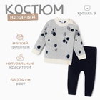 Комплект вязаный Крошка Я Blueberry рост 68-74 см 9834279 - фото 462991