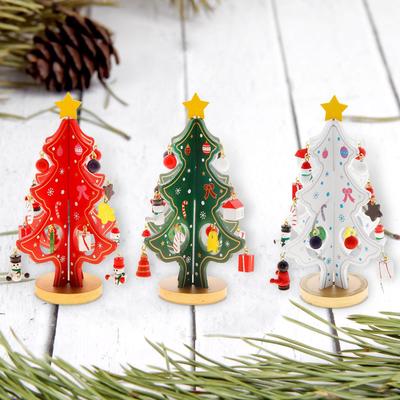 УЦЕНКА Сувенир новогодний «Ель на подставке», 16 см, МИКС