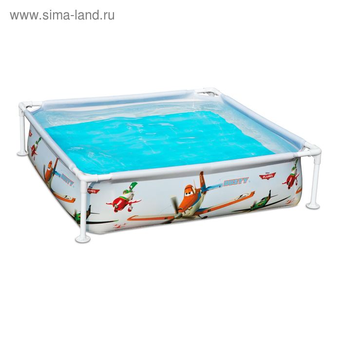 Бассейн каркасный "Самолёты", 122 х 122 х 30 см, от 2 лет - Фото 1