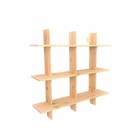 Полка навесная РИФФ, 90х22х90, массив сосны - фото 23724725