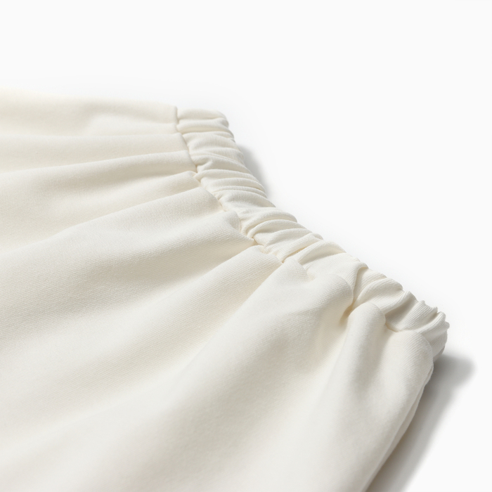 Комплект для девочки (свитшот и юбка) MINAKU, цвет молочный, рост 104 см - фото 1908038546