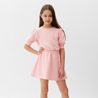 Комплект для девочки (свитшот и юбка) MINAKU, цвет розовый, рост 98 см - фото 3279391