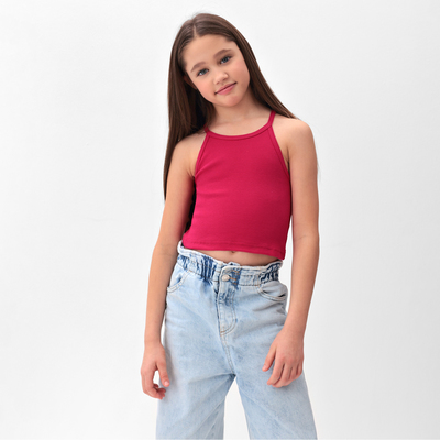 Топ для девочки MINAKU, цвет фуксия, рост 146 см