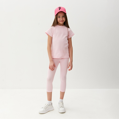 Комплект для девочки (майка и велосипедки) MINAKU, цвет розовый, рост 104 см