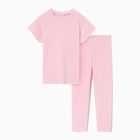 Комплект для девочки (майка и велосипедки) MINAKU, цвет розовый, рост 122 см - Фото 6