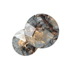 Столы журнальные «Лофт» DQ №2 Duae, 475(605)×320(420)×475(605) мм, цвет серо – зелёный мрамор/золотой, 2 шт. - Фото 4