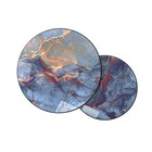 Столы журнальные «Лофт» DQ №2 Duae, 475(605)×320(420)×475(605) мм, цвет синий космос/чёрный, 2 шт. - Фото 4