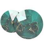 Столы журнальные «Лофт» DQ №2 Duae, 475(605)×320(420)×475(605) мм, цвет малахит/чёрный, 2 шт. - Фото 3