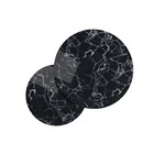 Столы журнальные «Лофт» DQ №2 Duae, 475(605)×320(420)×475(605) мм, цвет чёрный мрамор/белый, 2 шт. - Фото 3