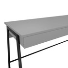 Стол письменный лофт DQ MADRID М-3,  1200*600*775, Черный/Серый графит ЛДСП - Фото 2
