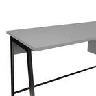 Стол письменный лофт DQ MADRID М-4,  1200*600*775, Черный/Серый графит ЛДСП - Фото 2
