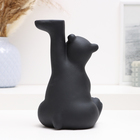 Фигура "Мишка" черный, 17см - фото 23677301