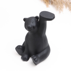 Фигура "Мишка" черный, 17см - фото 23677303