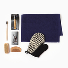 Набор подарочный «Этель. Стальной характер», полотенце, щётка, расчёска - Фото 2