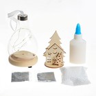 Набор для творчества «Новогодний ночник», деревянные вставки, домик, уценка 10346841