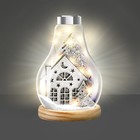 Набор для творчества «Новогодний ночник», деревянные вставки, домик, уценка 10346841