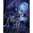 УЦЕНКА Алмазная вышивка с полным заполнением «Волк в лесу» 40×50 см, на раме, уценка 10347151
