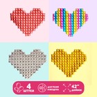Набор шаров «Сердца. Пиксель», фольга, 4 шт. - фото 3280206