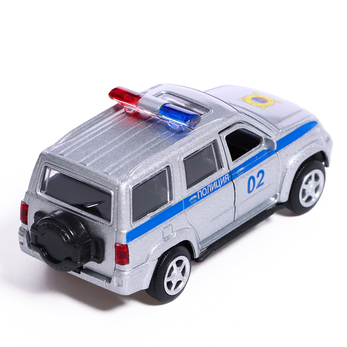 Машина металлическая «УАЗ Патриот. Полиция», инерция, 1:50