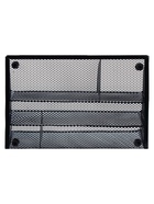 Подставка для канцелярских принадлежностей, 5 отделений, сетка, металл, чёрная - Фото 3