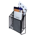 Лоток для бумаг вертикальный, металлическая сетка, 3 отделения, чёрный 9930875 - фото 7489693