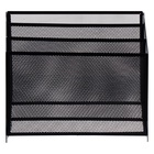 Лоток для бумаг вертикальный, металлическая сетка, 3 отделения, чёрный - Фото 6