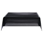 Лоток для бумаг вертикальный, металлическая сетка, 3 отделения, чёрный 9930875 - фото 7489692