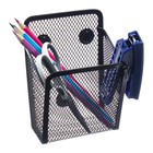 Подставка для пишущих принадлежностей на магнитах, для магнитных досок, сетка, металл, черный - Фото 4