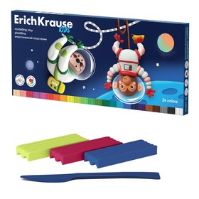 Пластилин 24 цвета, 432 г, ErichKrause "Kids Space Animals", со стеком, в картонной упаковке 10326404