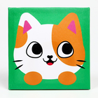 Картина помпонами «Милый котик», 20×20 см - Фото 2