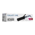 Стайлер Galaxy LINE GL 4666, 80 Вт, d=22 мм, до 200°С, керамическое покрытие, чёрно-голубой - фото 8984897