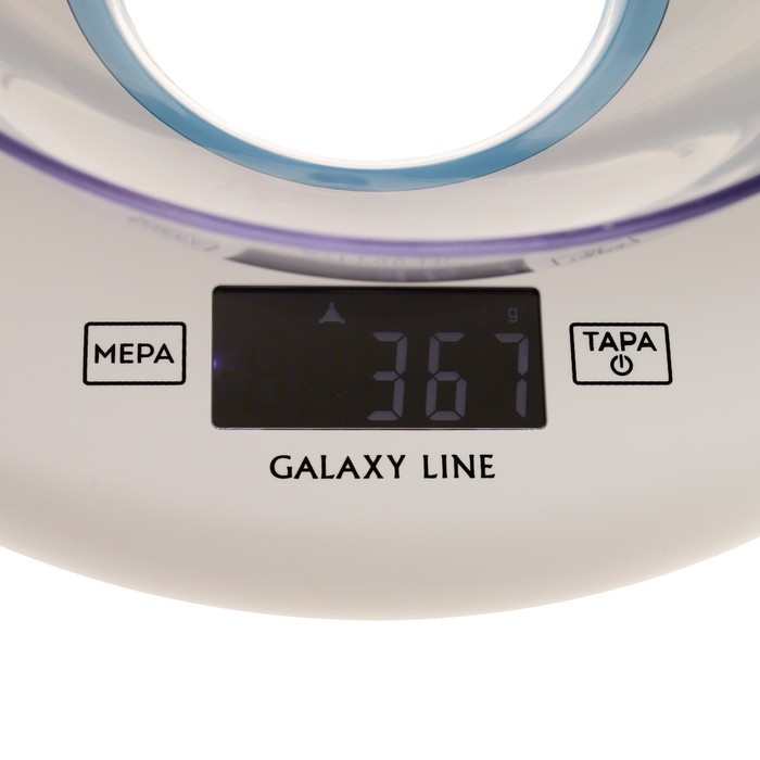 Весы кухонные Galaxy LINE GL 2803, электронные, до 5 кг, белые