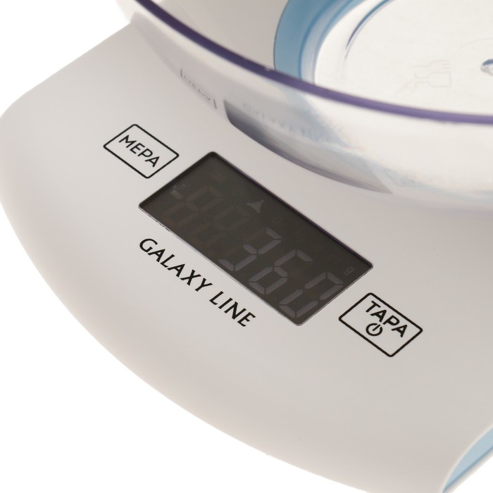 Весы кухонные Galaxy LINE GL 2803, электронные, до 5 кг, белые