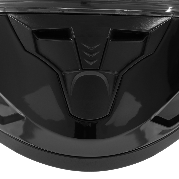 Шлем интеграл с двумя визорами, размер M, модель BLD-M67E, черный глянцевый
