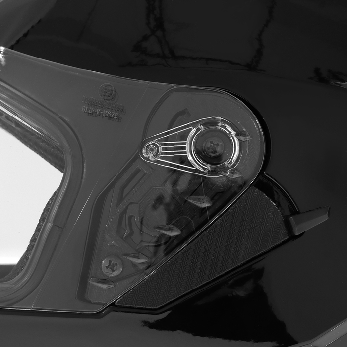 Шлем интеграл с двумя визорами, размер L, модель BLD-M67E, черный глянцевый