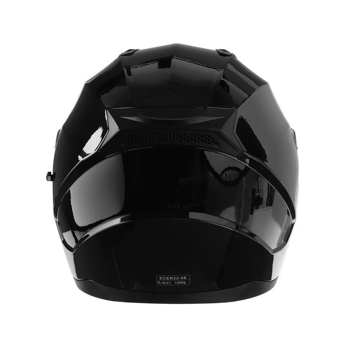 Шлем интеграл с двумя визорами, размер XL, модель BLD-M67E, черный глянцевый