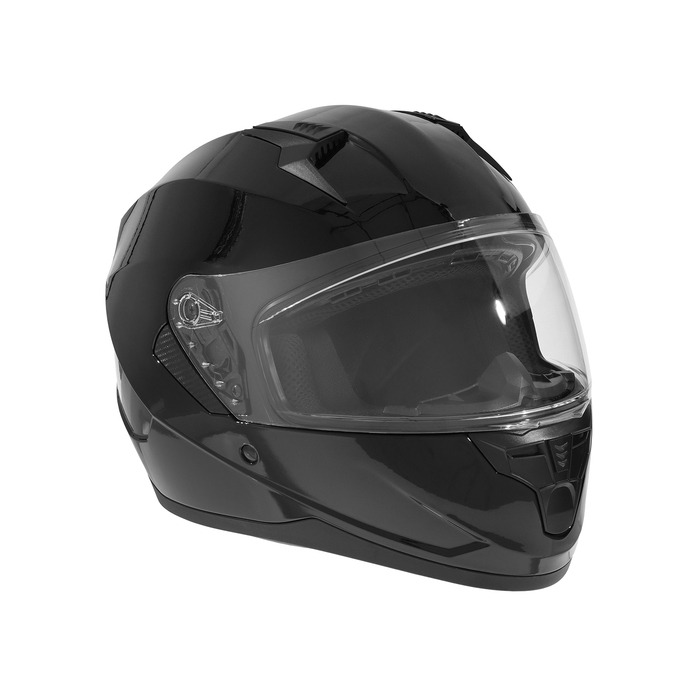 Шлем интеграл с двумя визорами, размер XXL, модель BLD-M67E, черный глянцевый
