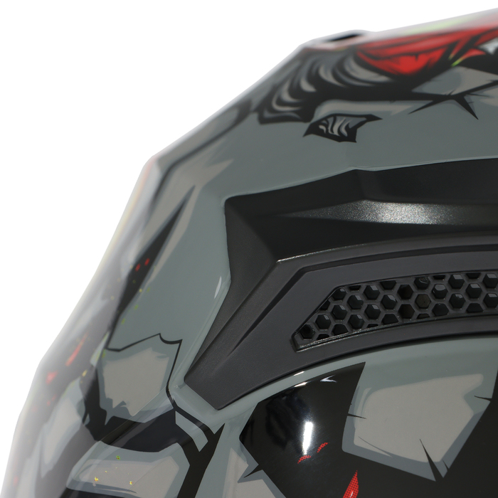 Шлем интеграл с двумя визорами, размер XS, модель BLD-M67E, черно-желтый