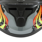 Шлем интеграл с двумя визорами, размер M (57-58), модель BLD-M67E, черно-желтый - Фото 10