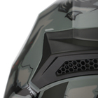 Шлем интеграл с двумя визорами, размер M (57-58), модель BLD-M67E, черно-зеленый - Фото 14