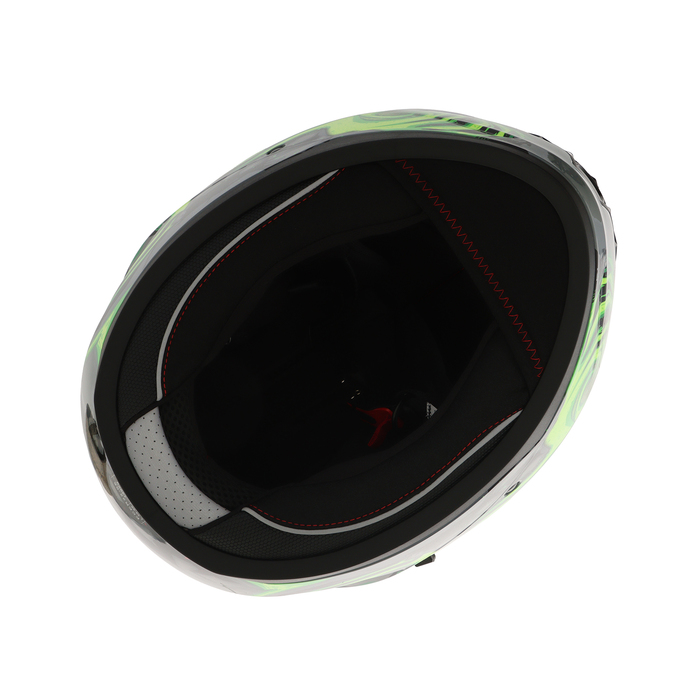 Шлем интеграл с двумя визорами, размер L (59-60), модель BLD-M67E, черно-зеленый - фото 1909504922