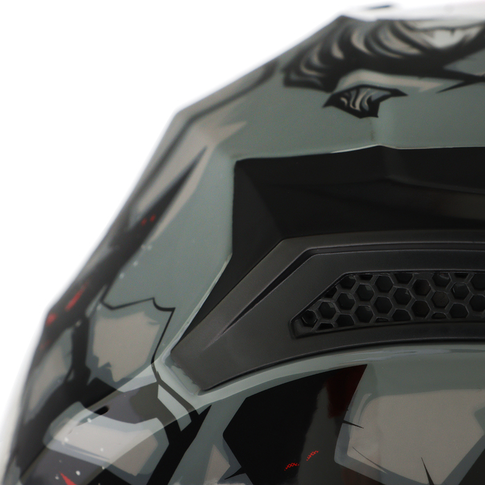 Шлем интеграл с двумя визорами, размер M, модель BLD-M67E, черно-серый