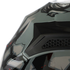 Шлем интеграл с двумя визорами, размер XL (60-61), модель BLD-M67E, черно-серый - Фото 14