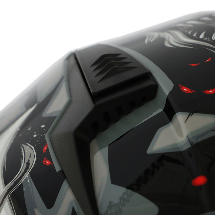 Шлем интеграл с двумя визорами, размер XXL, модель BLD-M67E, черно-серый