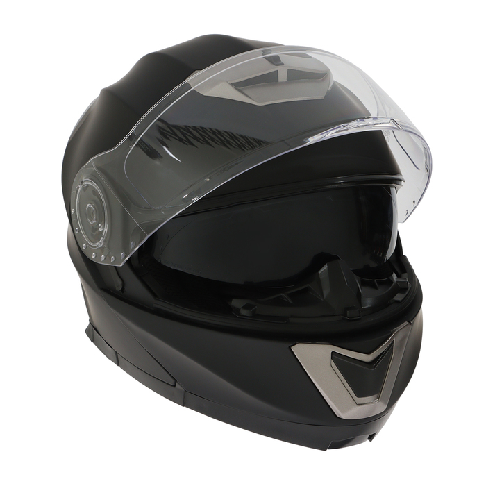 Шлем модуляр с двумя визорами, размер L (59-60), модель - BLD-160E, черный матовый - фото 1909505064