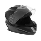 Шлем модуляр с двумя визорами, размер M (57-58), модель - BLD-160E, черный глянцевый - Фото 6