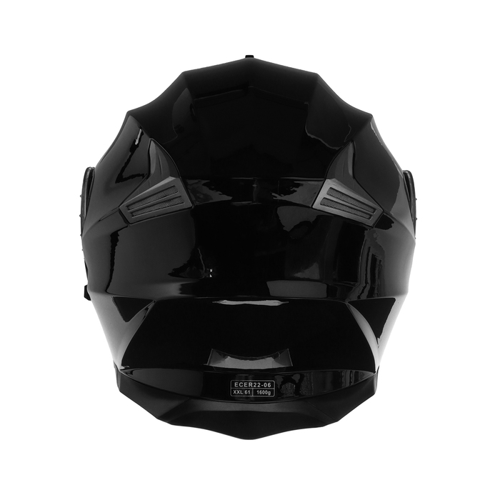 Шлем модуляр с двумя визорами, размер M, модель - BLD-160E, черный глянцевый