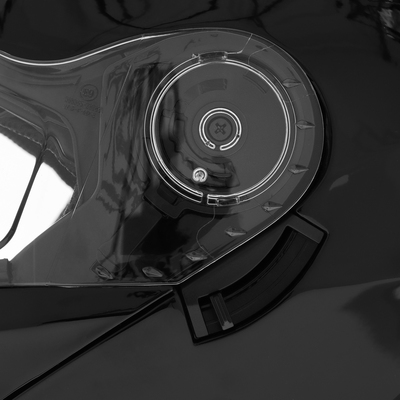 Шлем модуляр с двумя визорами, размер L (59-60), модель - BLd=160E, черный глянцевый