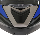 Шлем модуляр с двумя визорами, размер M (57-58), модель - BLD-160E, черно-синий - Фото 13