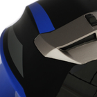 Шлем модуляр с двумя визорами, размер M (57-58), модель - BLD-160E, черно-синий - Фото 14
